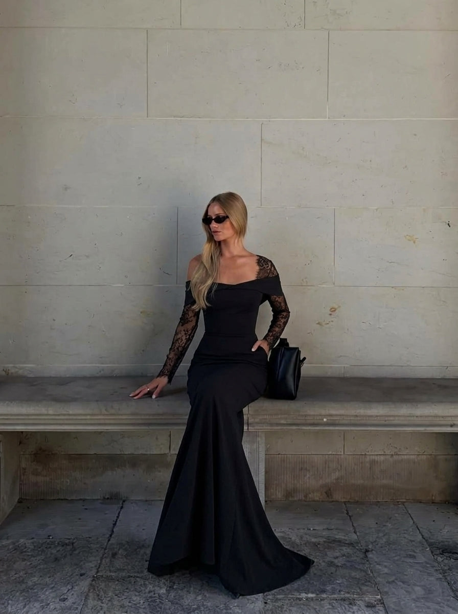How To Style A Long Sleeve Black Dress For Semi-Formal Occasions