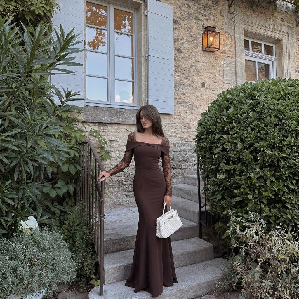 Winter Wedding Guest Dresses: How To Style A Long Dress For Cold Weather