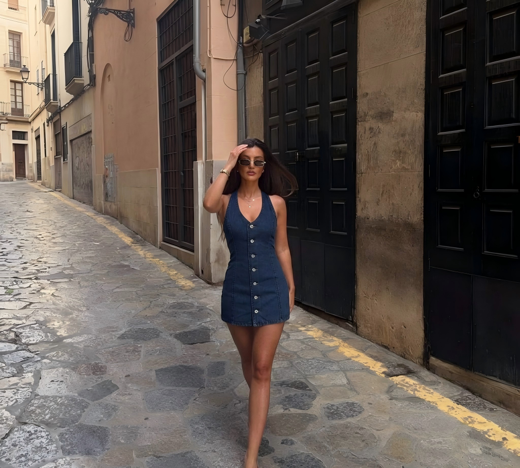 Mini Denim Dress Outfits: Casual, Date Night And Weekend Ideas