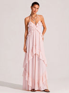 Maeve Pink Maxi Dress