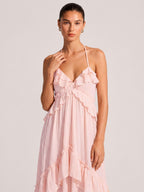 Maeve Pink Maxi Dress