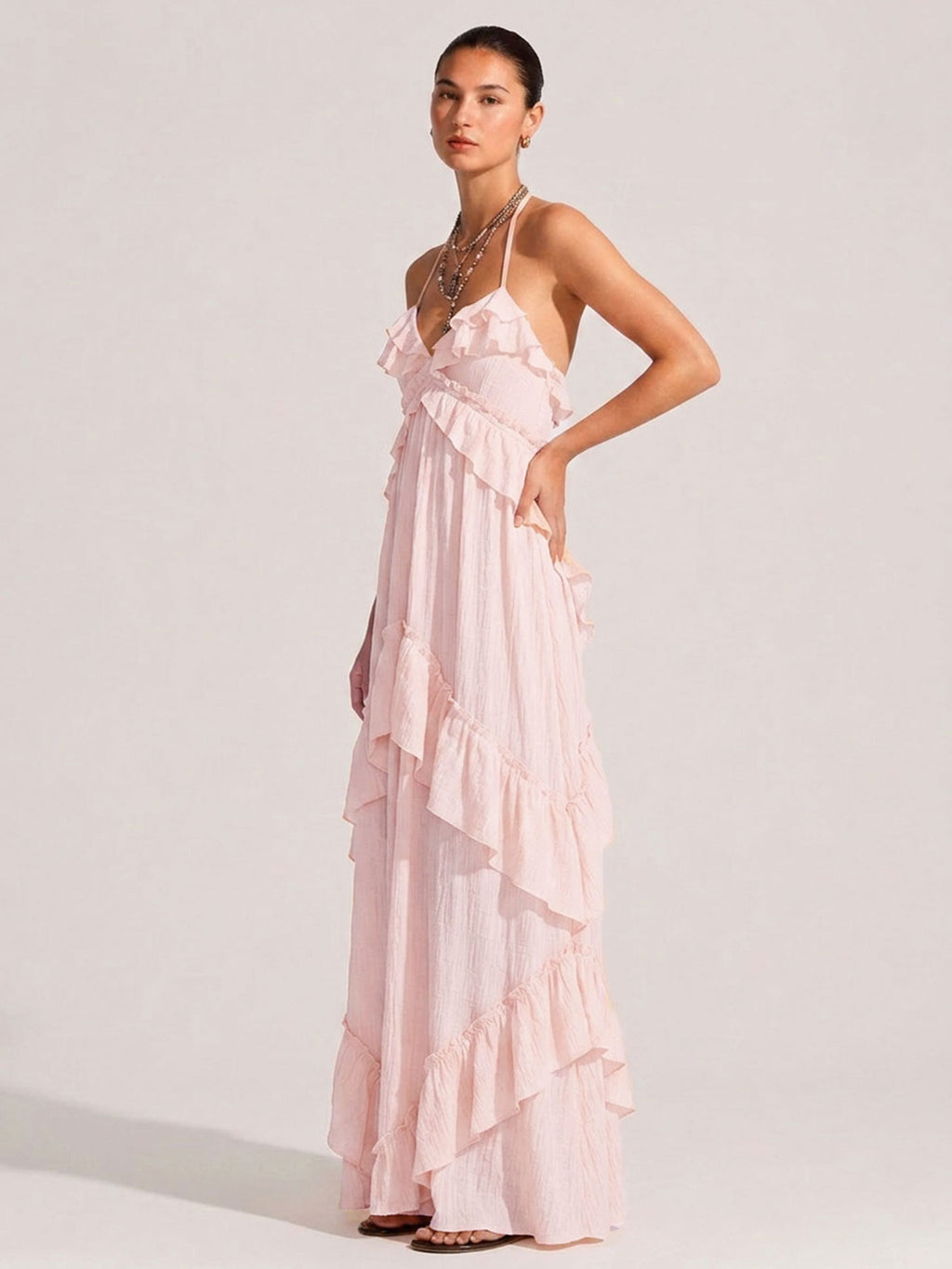 Maeve Pink Maxi Dress