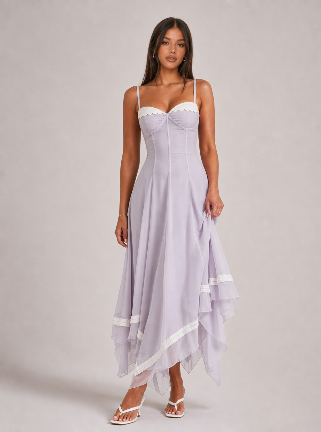 Arabella Rüschen-Maxikleid
