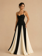 Serenes Colorblock Maxikleid