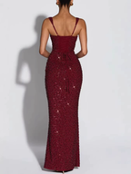 Zephrina Vespera sequin knit maxi dress