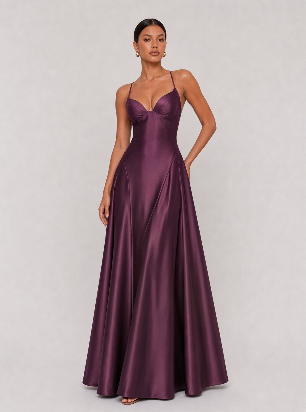 Mirabel Satin Slip Maxi Dress