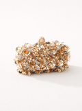 Zephrina structured evening bag in gold