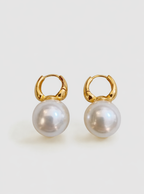 Ilana Pearl Hoop Earrings