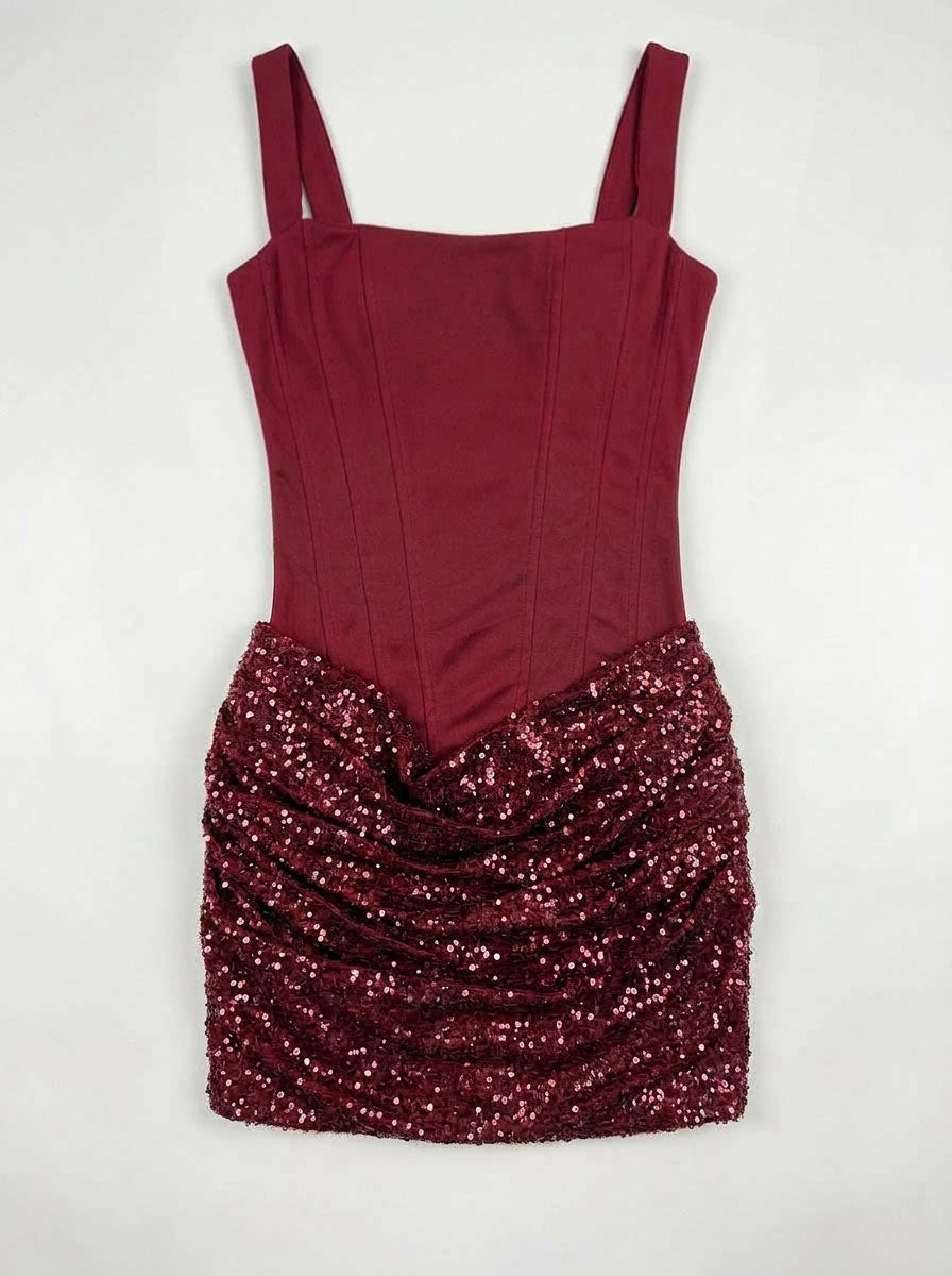 Soraya Sequin Corset Mini Dress