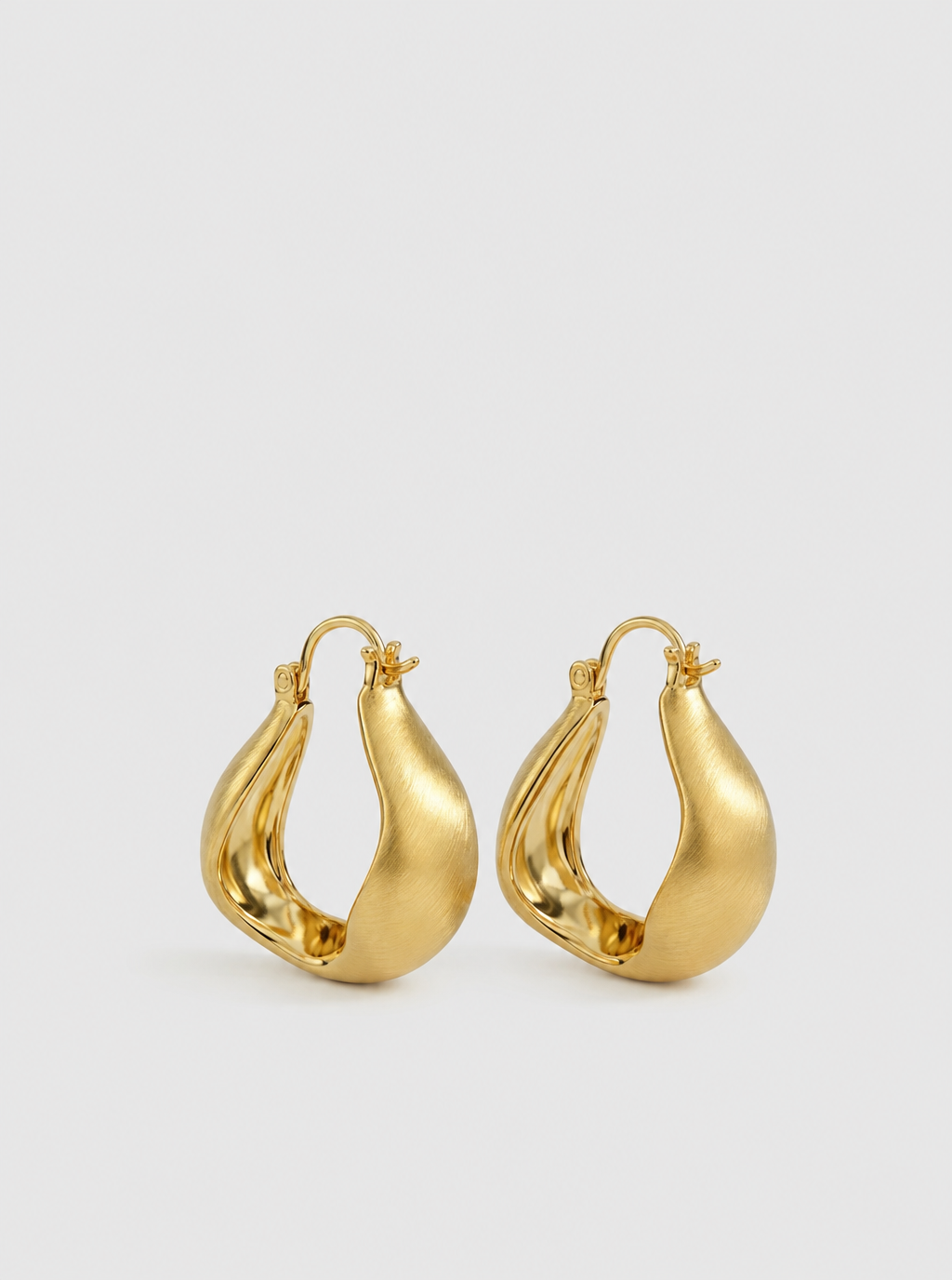 Nerisse Sculptural Hoop Earrings
