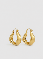 Nerisse Sculptural Hoop Earrings