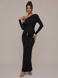 Gabija Asymmetric Ruched Maxi Dress