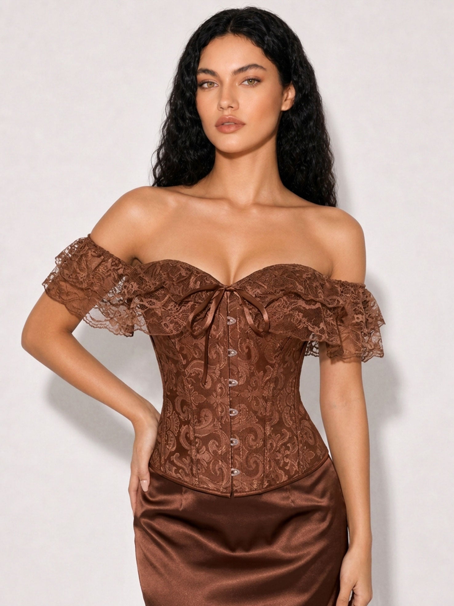 Zephrina Vespera off-shoulder bra in white