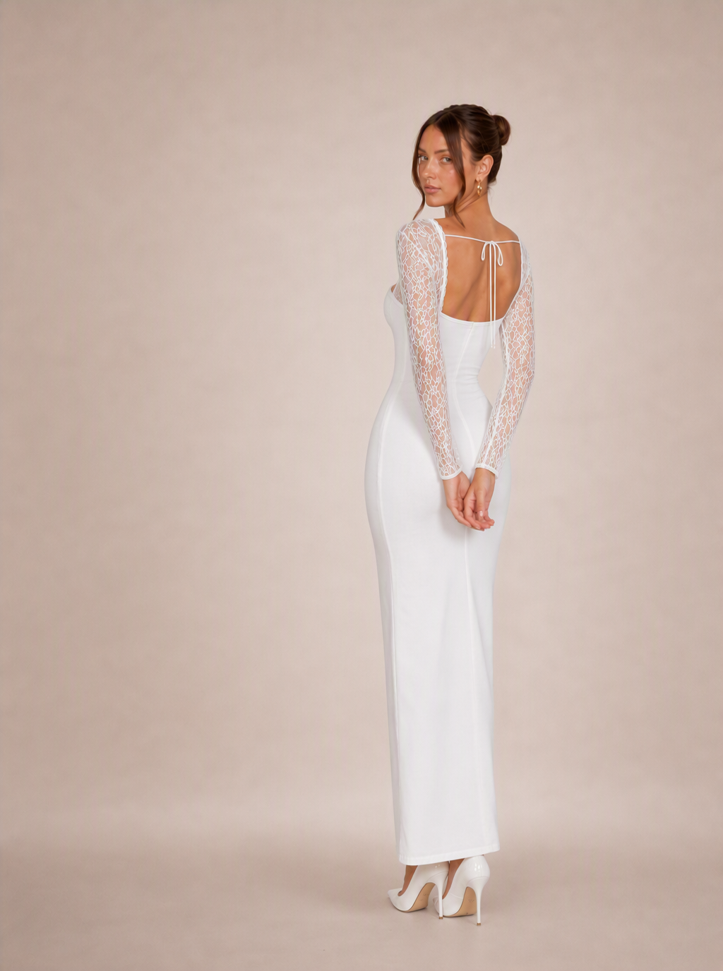 Luminara Lace Midi Dress