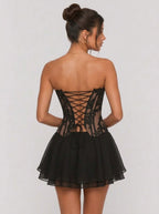 Zephrina Aurelise lace corset skirt set