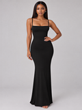Rosalina Square-Neck Maxi Dress
