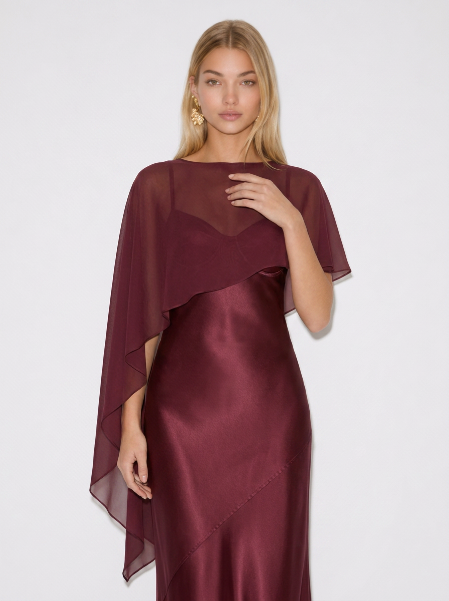 Elodie Asymmetric Cape Shawl