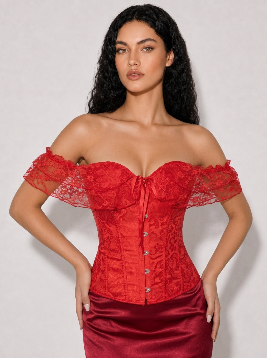 Zephrina Vespera off-shoulder bra in white