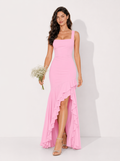 Isabella Floral Ruffle Maxi Dress