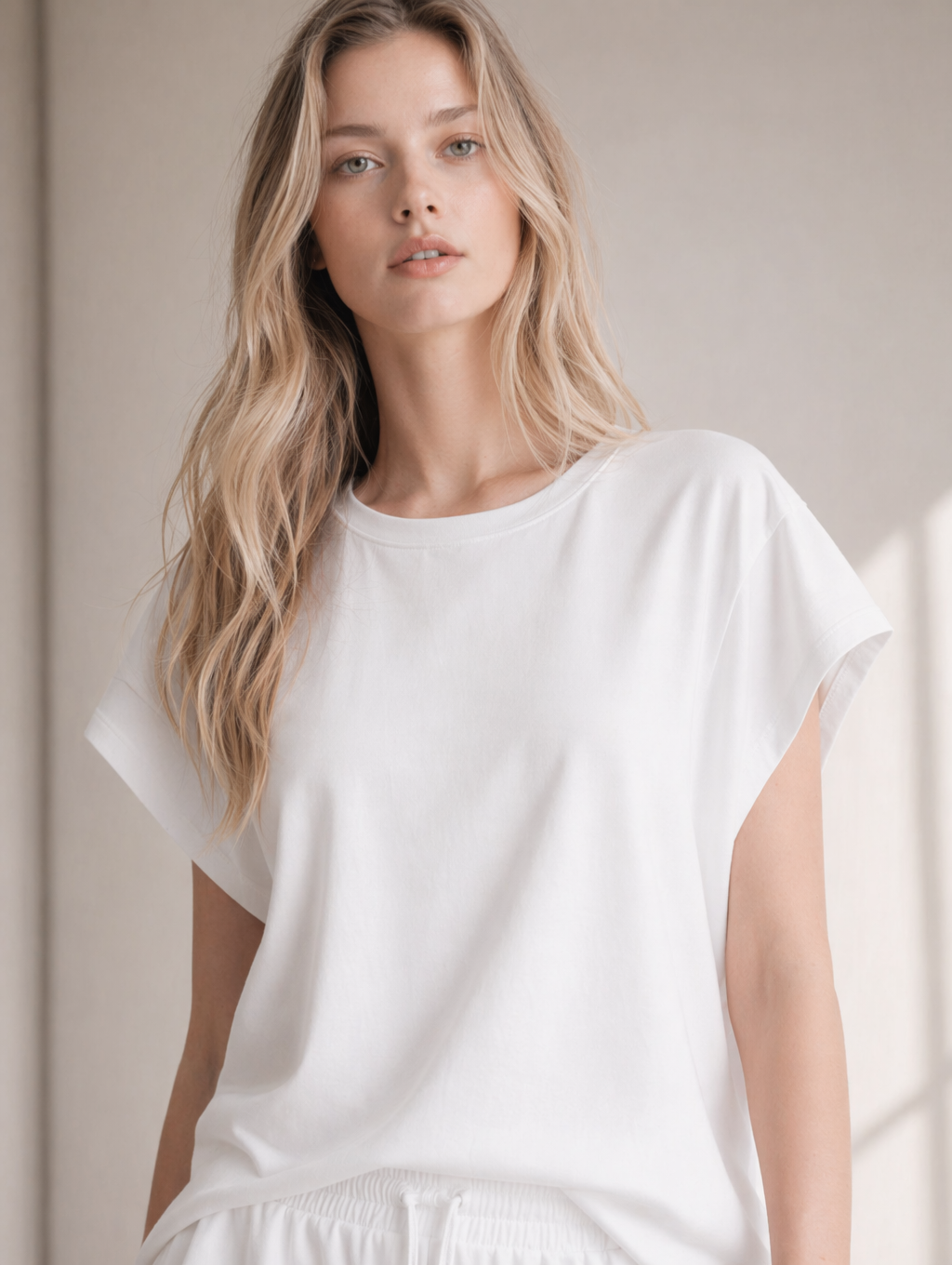 Sleeveless Longline Top & Shorts Set