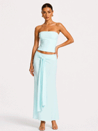 Camille Hellblaues Co-ord Set