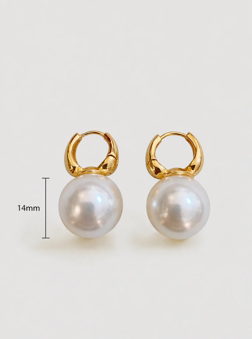 Ilana Pearl Hoop Earrings