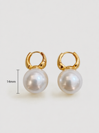 Ilana Pearl Hoop Earrings
