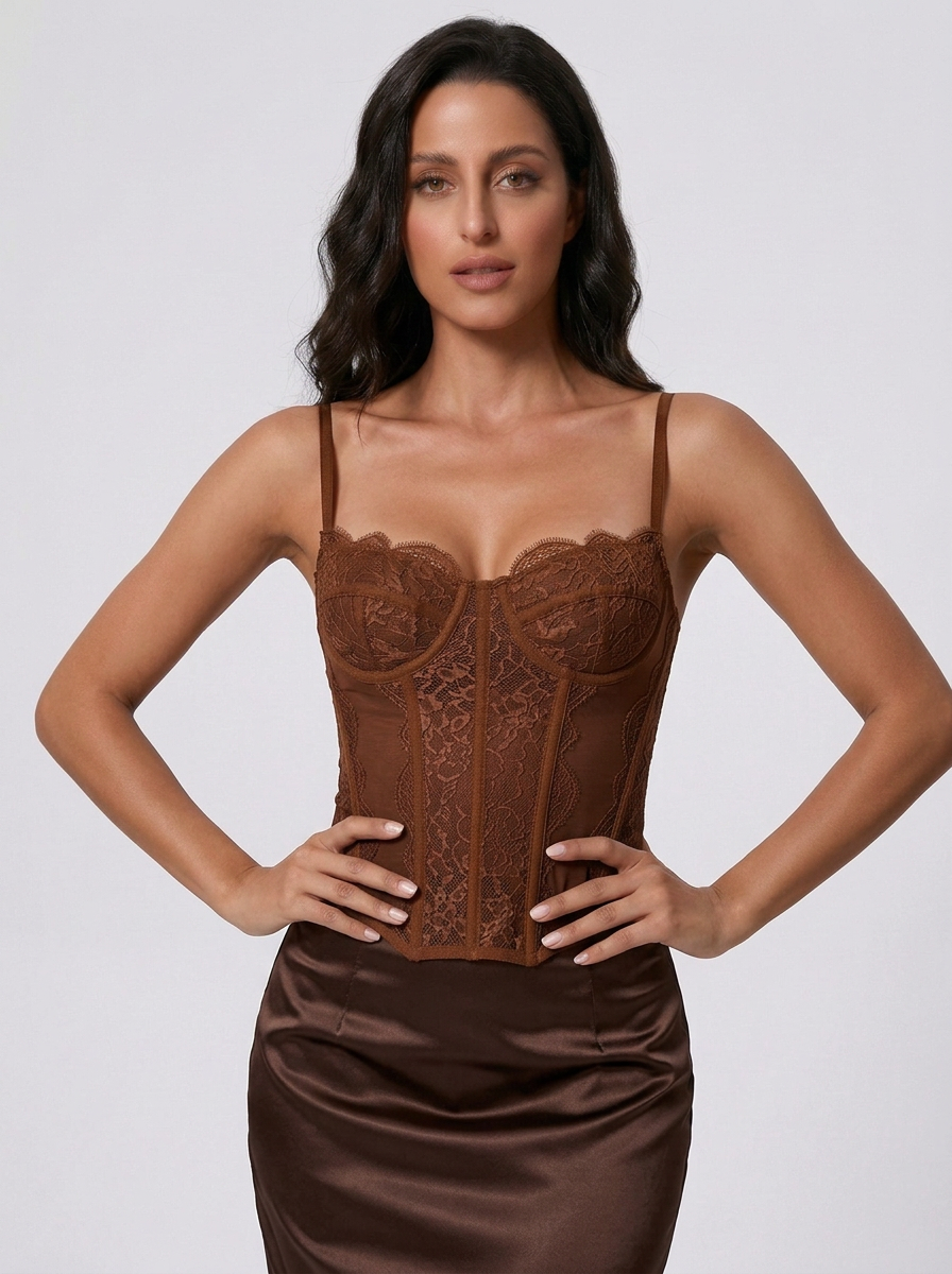 Helena Lace Corset Bra