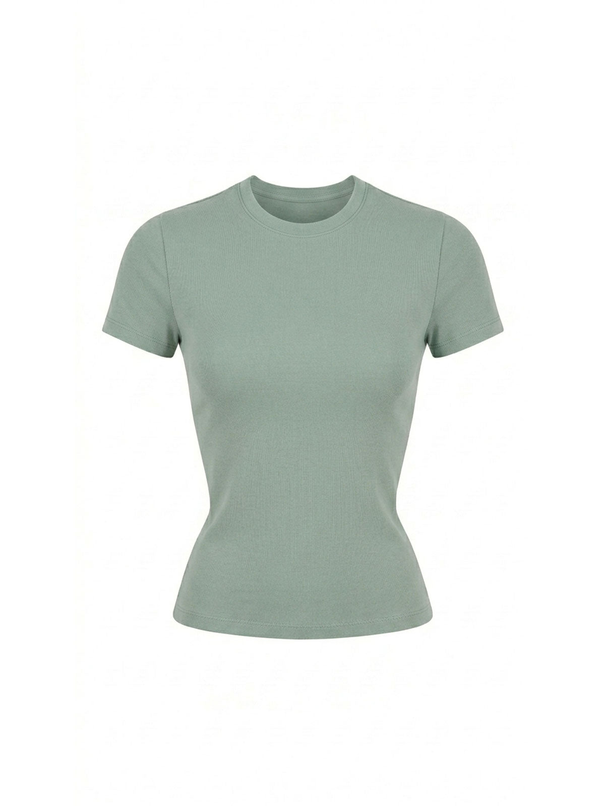 Fitted Crewneck Short-Sleeve Tee