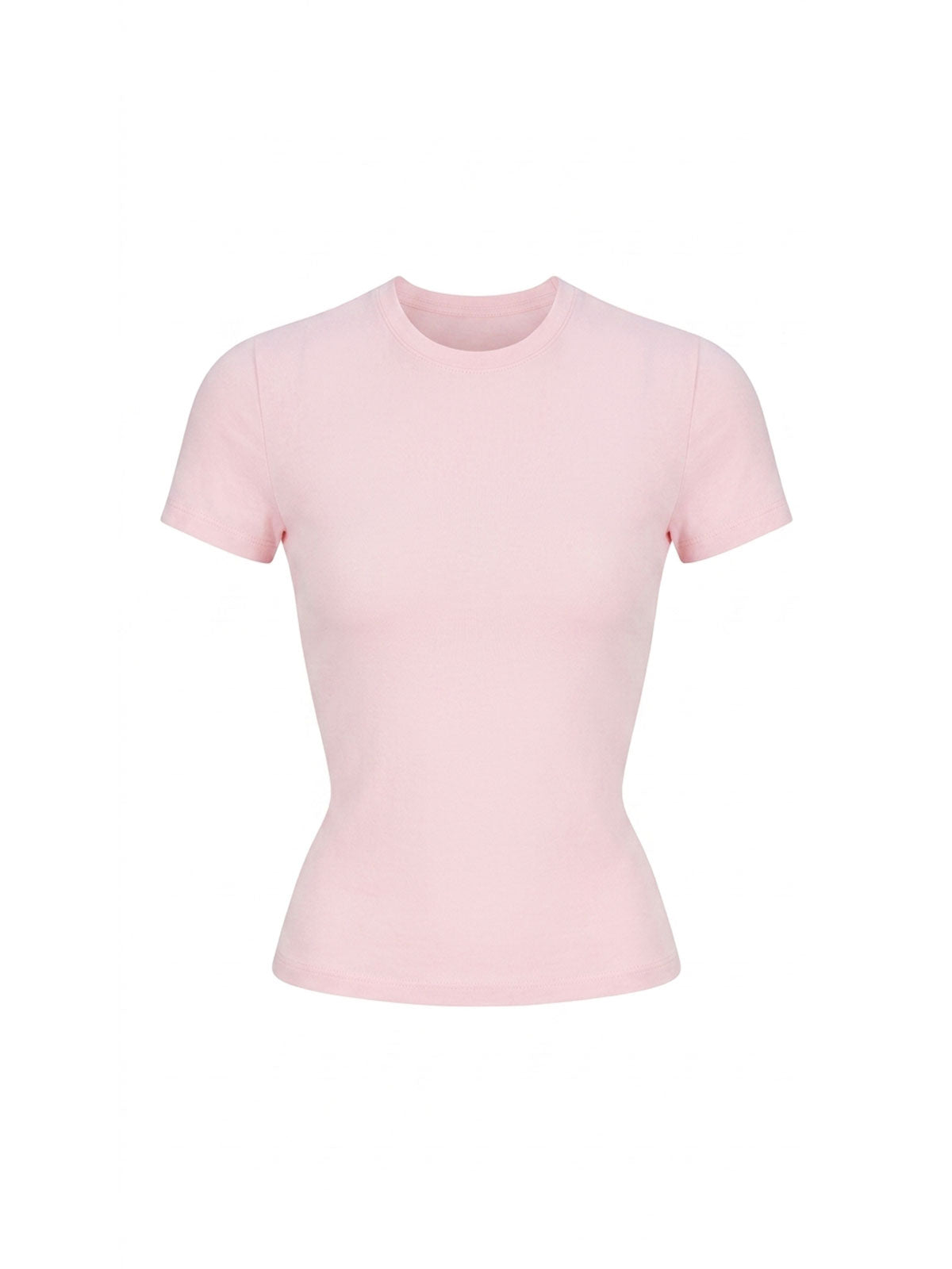 Fitted Crewneck Short-Sleeve Tee