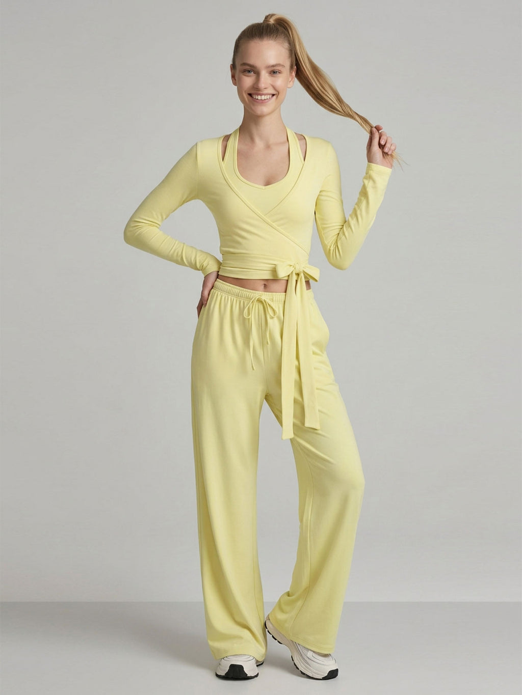 Yasmin Wickel-Loungewear-Set (Zweiteiler)