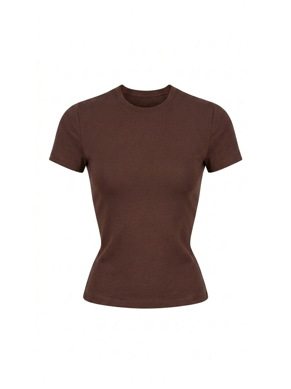 Fitted Crewneck Short-Sleeve Tee