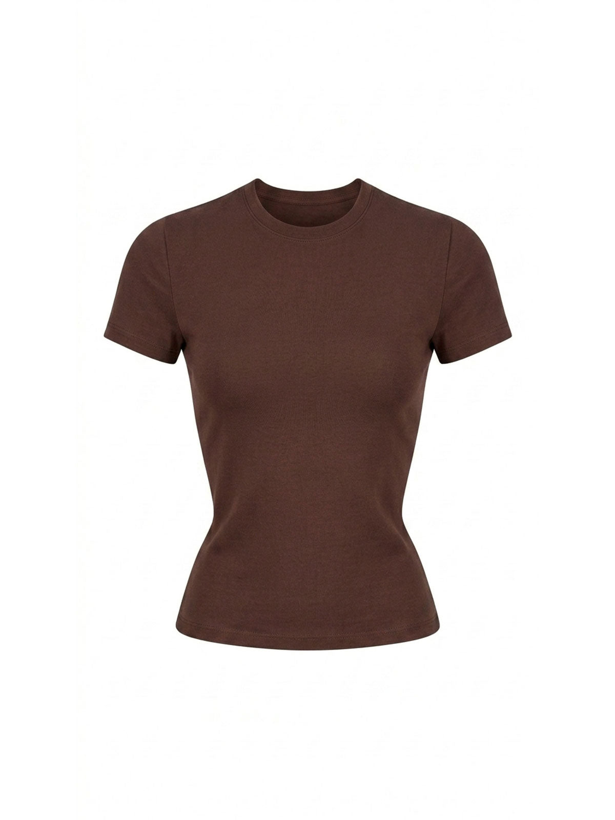 Fitted Crewneck Short-Sleeve Tee