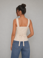Athena Lace Trim Vest Top