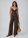 Esther Crinkle Wide-Leg Pant Set