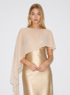 Elodie Asymmetric Cape Shawl