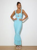 Charlotte gerafftes Midikleid