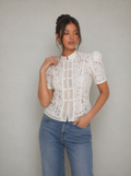 Cassandra Lace Mandarin Oberteil