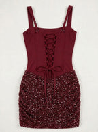Soraya Sequin Corset Mini Dress
