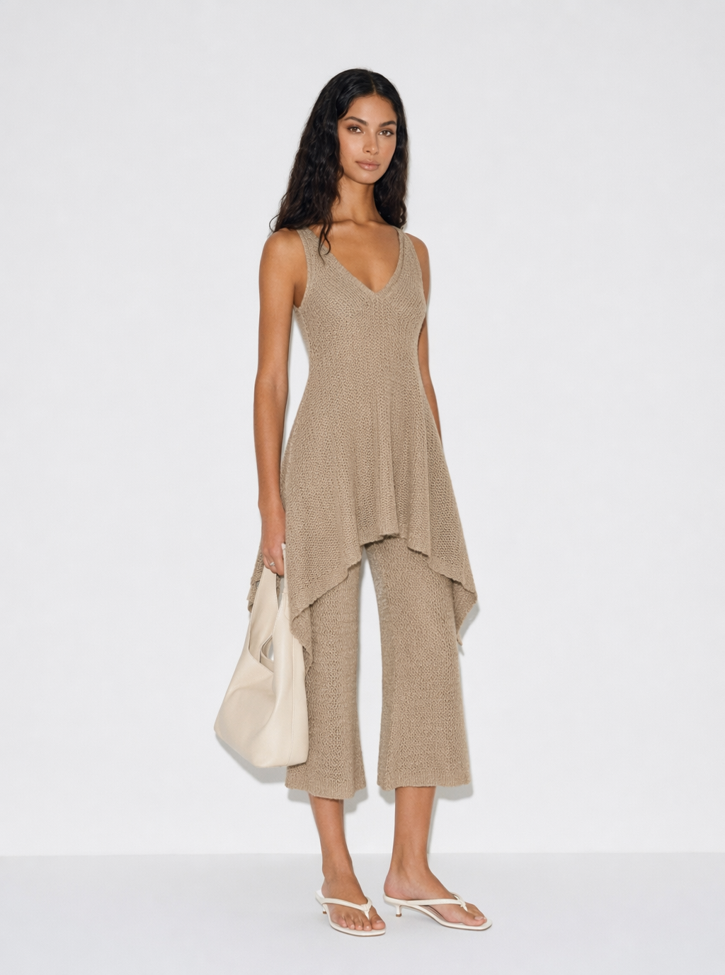 Talia Textured Knit Pant Set