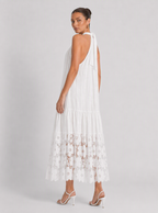 Wren gestuftes Maxikleid mit Blumenmuster