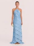 Cianna Sky Tiered Maxi Dress