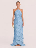 Cianna Sky Tiered Maxi Dress