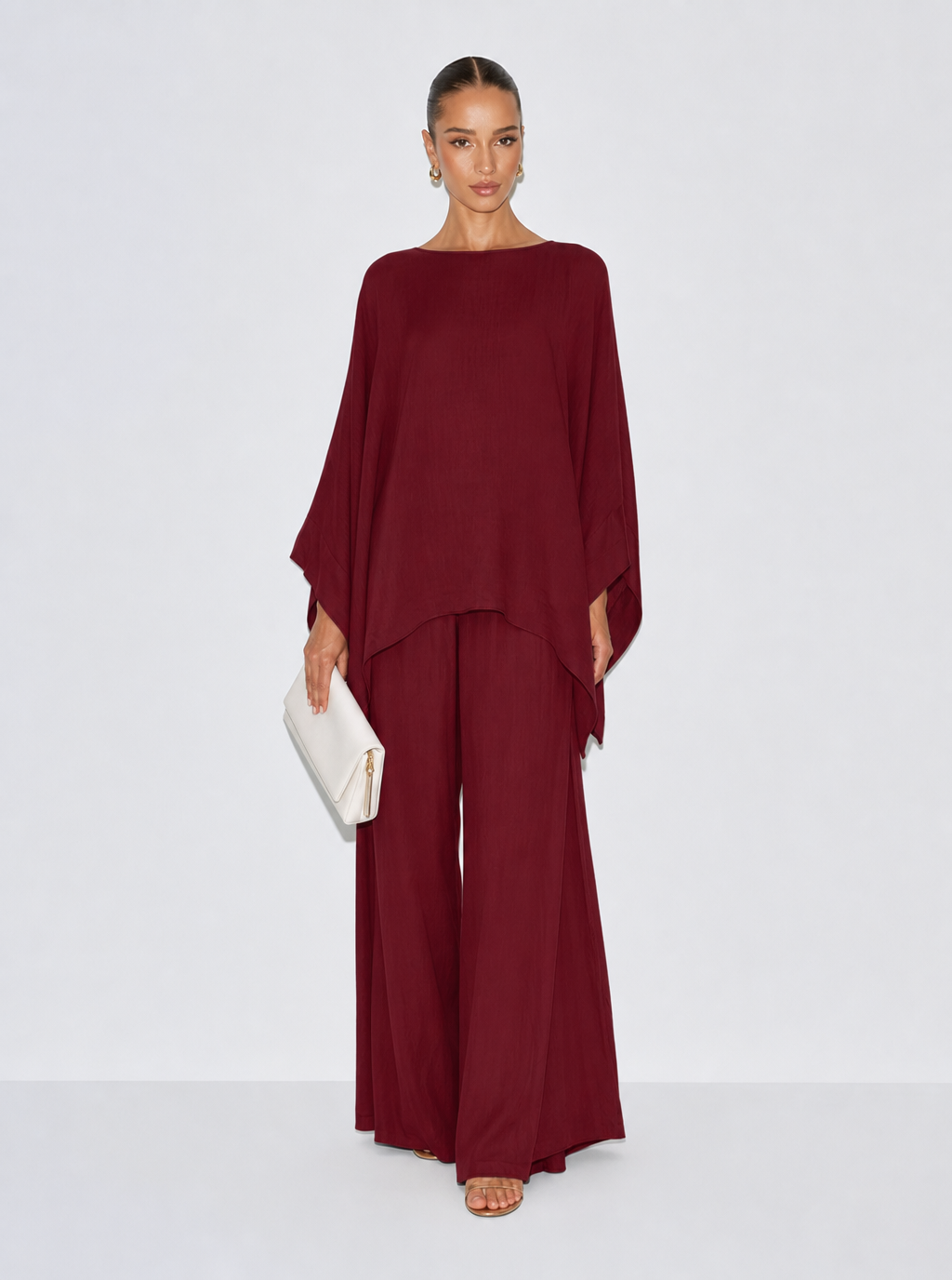 Mira Linen-Look Pant Set