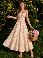 Jocelyn Floral Lace Midi Dress