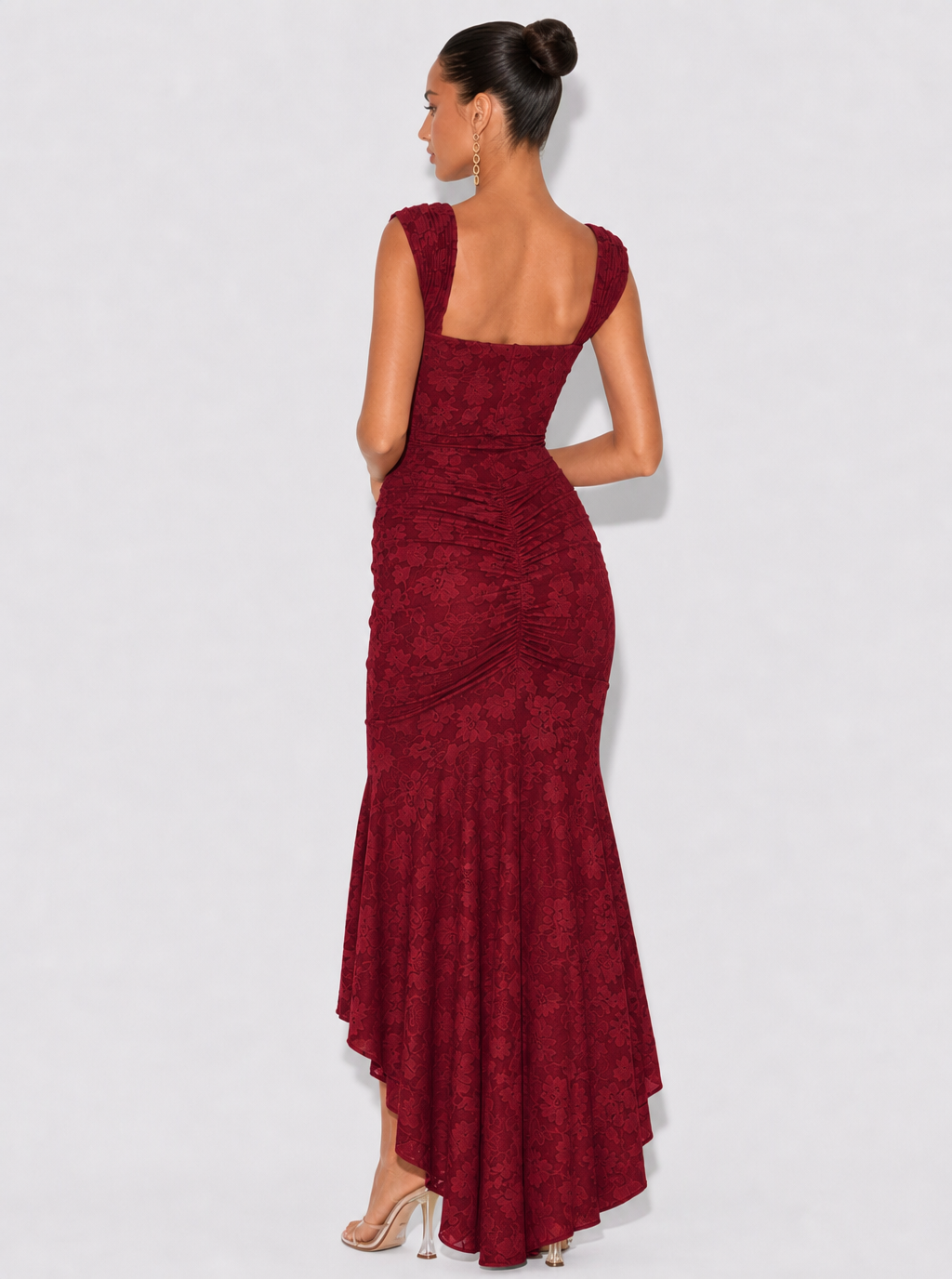 Cassia Floral Texture Maxi Dress