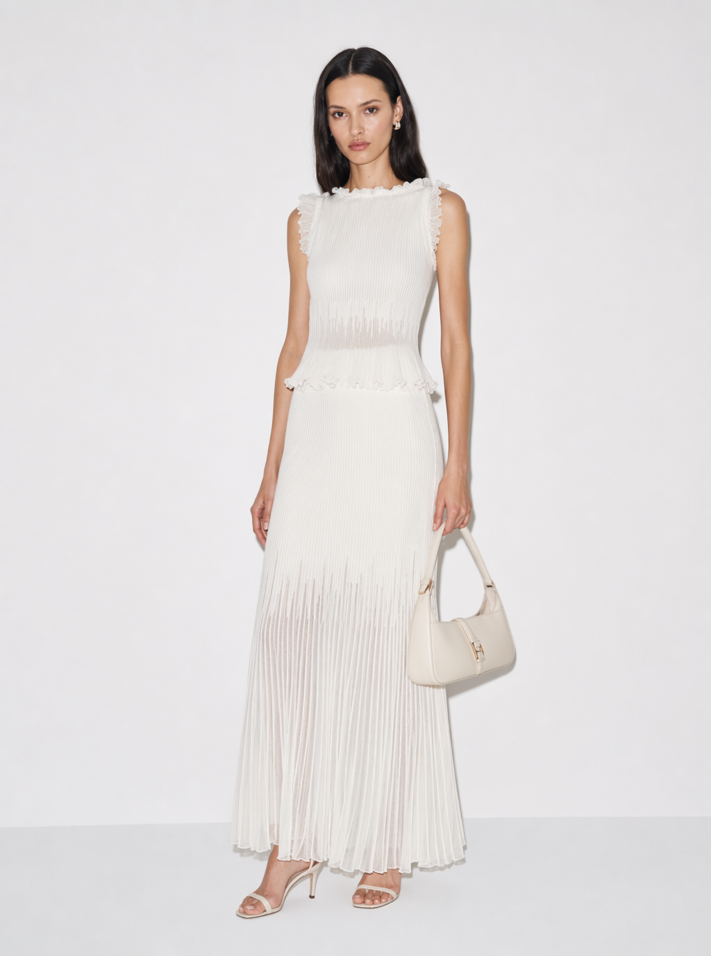 Kimberly Pleated Knit Skirt Set