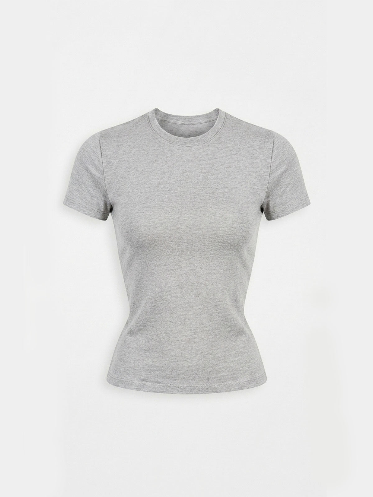 Fitted Crewneck Short-Sleeve Tee