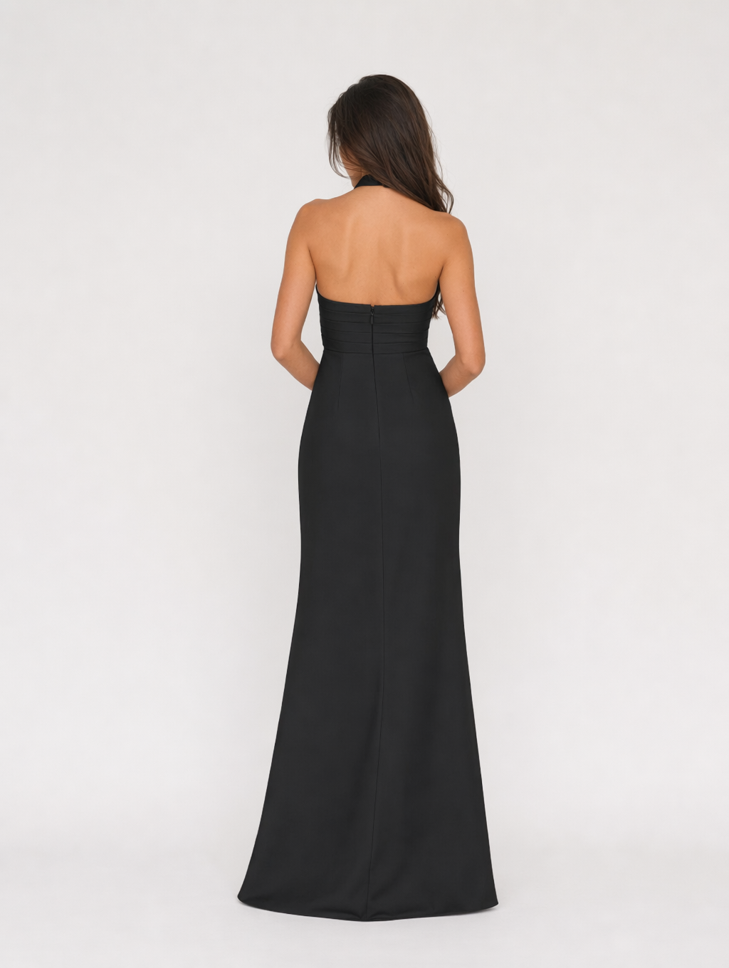 Sheath Pleated Chiffon Dress