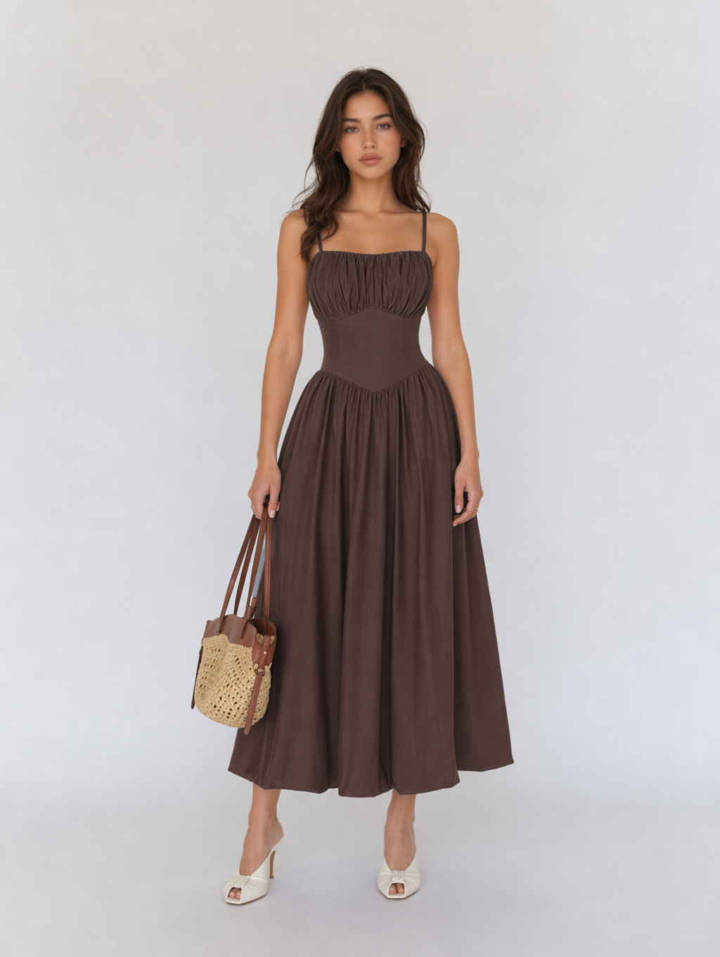 Versatile Vacation-style Camisole Dress